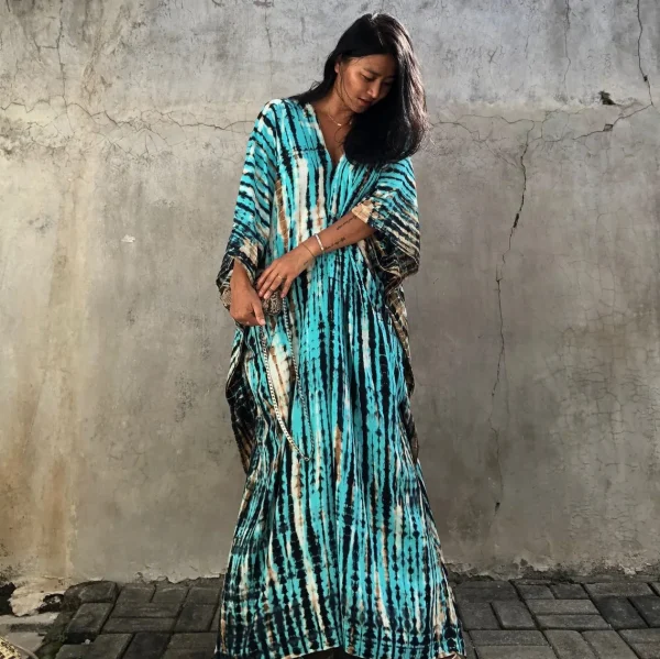 Tunique Caftan turquoise